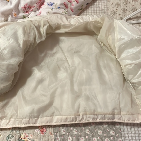 Off white beige puffer jacket - Picture 3 of 5